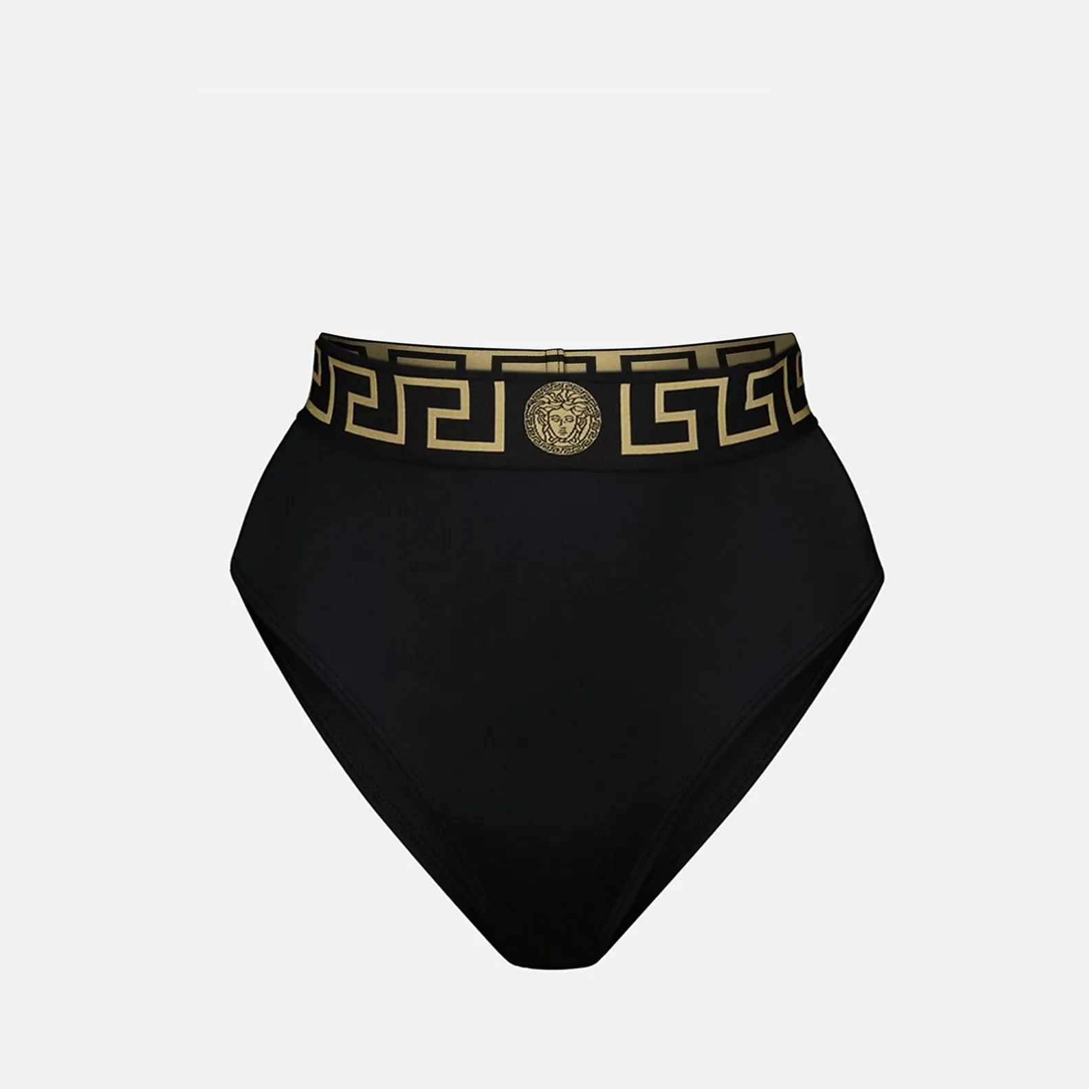 Black Medusa Greca Bikini Bottom