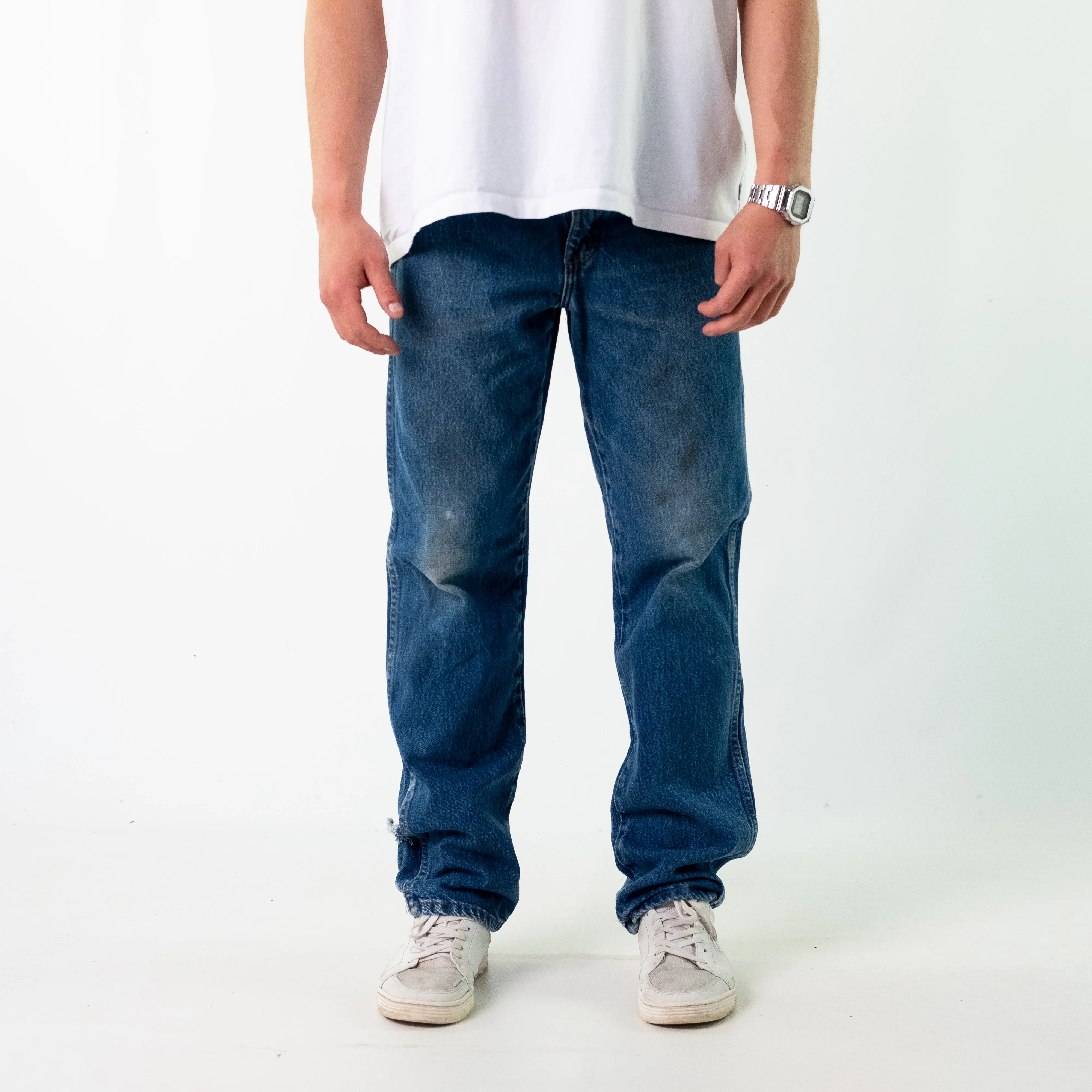 Blue y2ks Dickies Denim Jeans Baggy Pants (32x34)