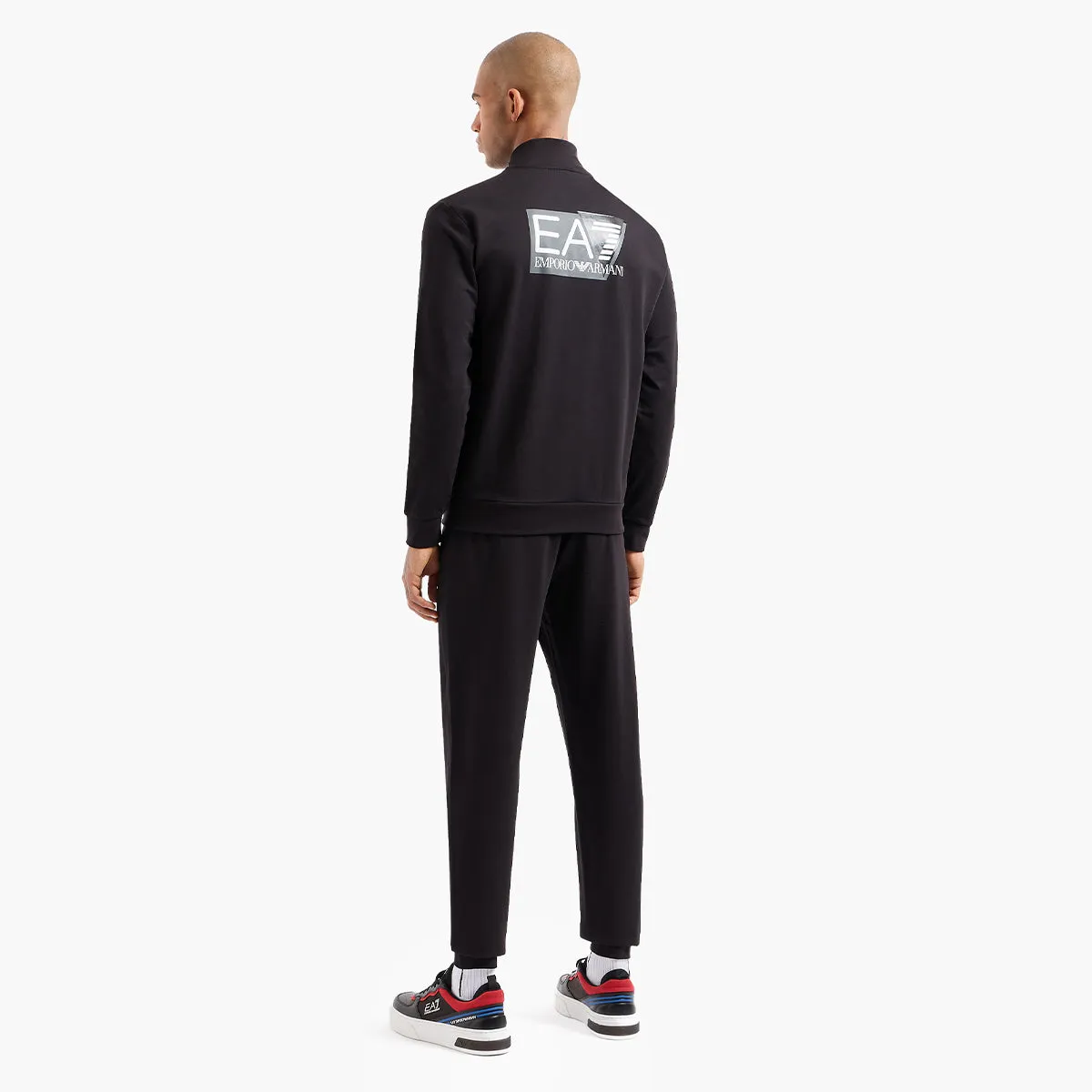 Cotton Tracksuit With Graphic Logo On The Back