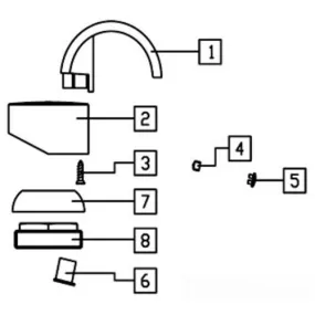 Elkay A55951R Lever Handle Ferrara LK712 Bc