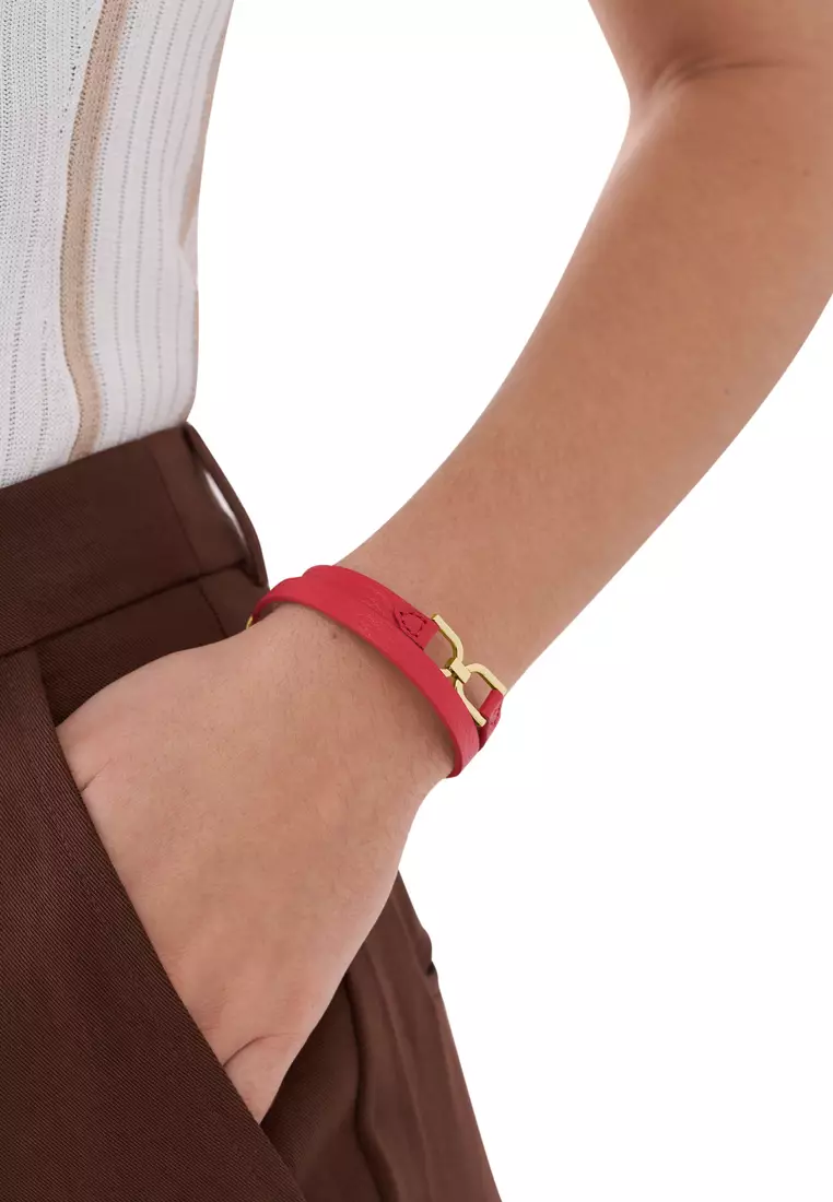 Fossil Fossil Female Heritage Bracelet ( JF04436710 ) - Red, Stainless Steel, Stainless-Steel