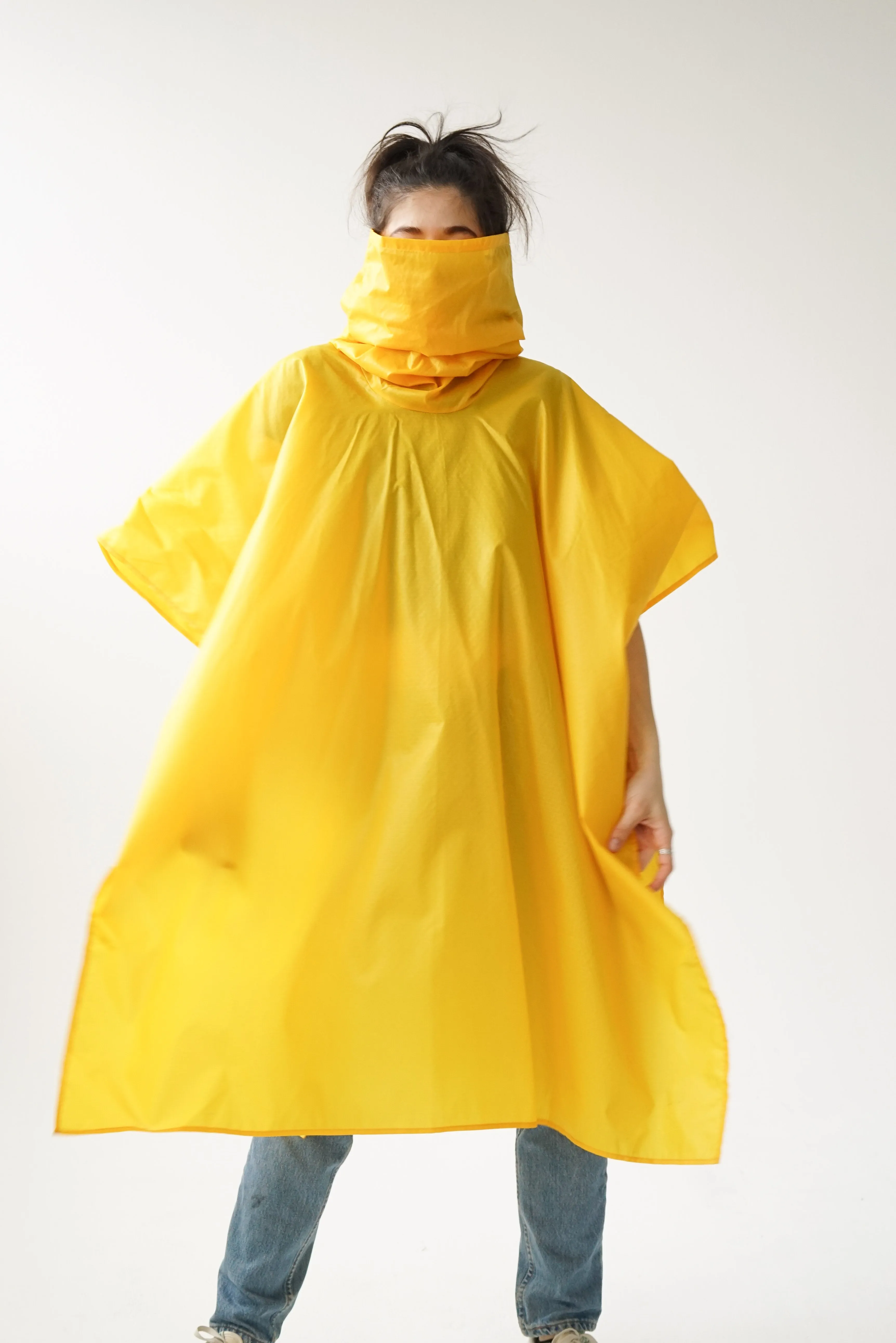 Funky imperméable à col roulé poncho O/S