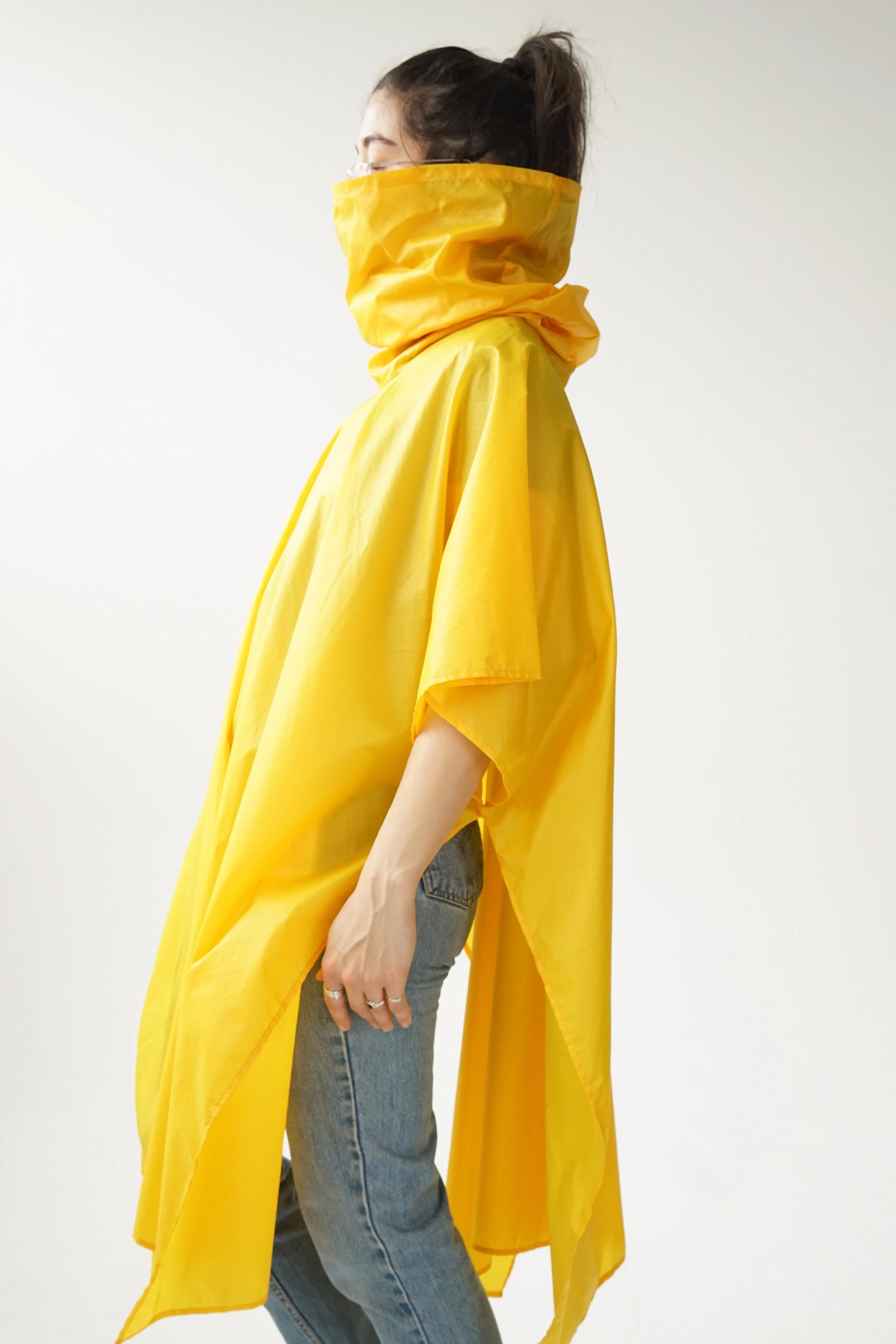 Funky imperméable à col roulé poncho O/S