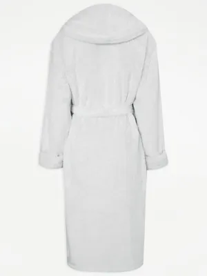 Grey Plush Dressing Gown | Lingerie | George at ASDA
