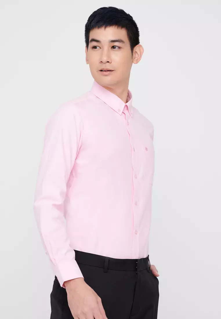 JOHN MASTER John Master - Men’s Tapered Fit Plain Long Sleeve 5511P-2138