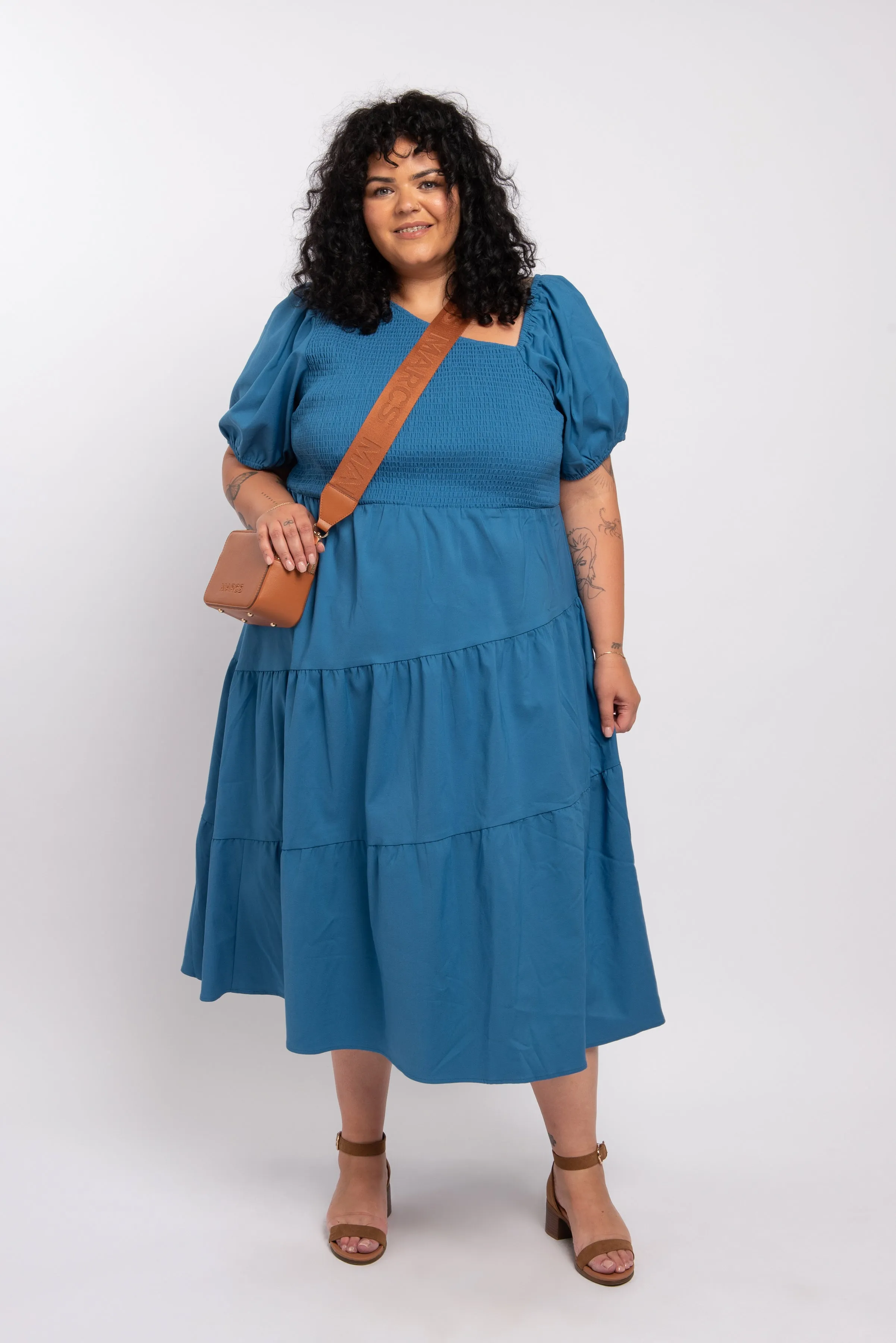 Miley Asymmetric Midi Dress