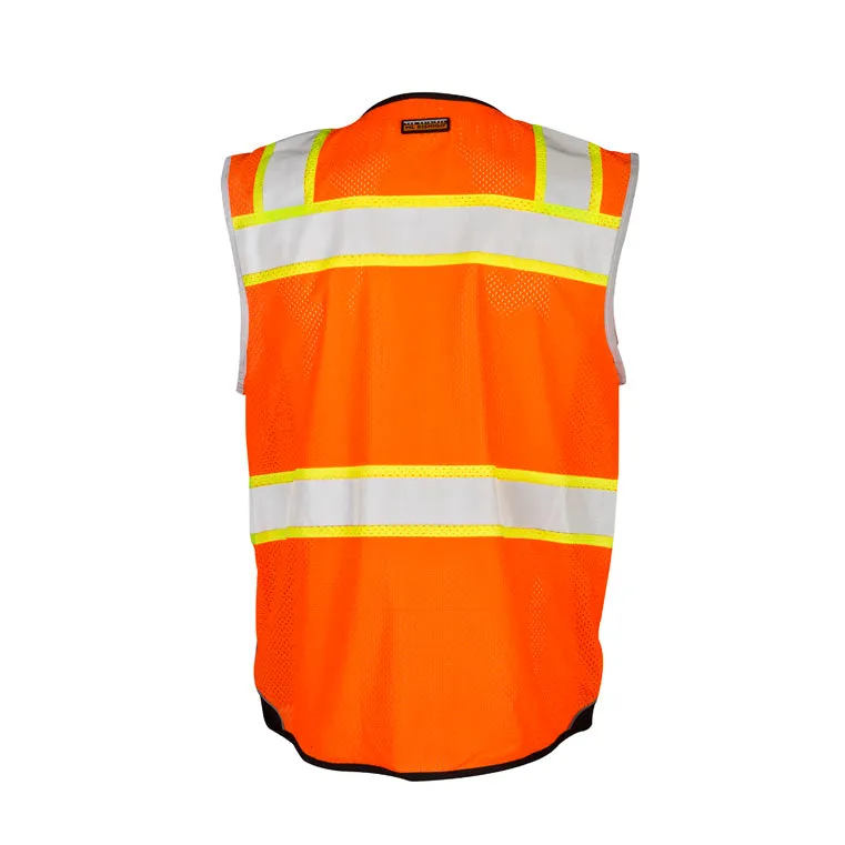 ML Kishigo 1516-4X 4X Orange Premium Black Series Black Bottom Vest