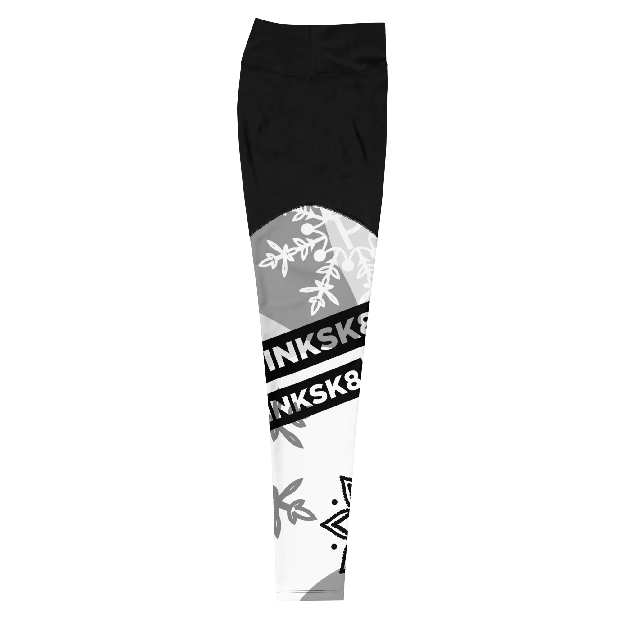 Pinkskate Abstract Compression Leggings