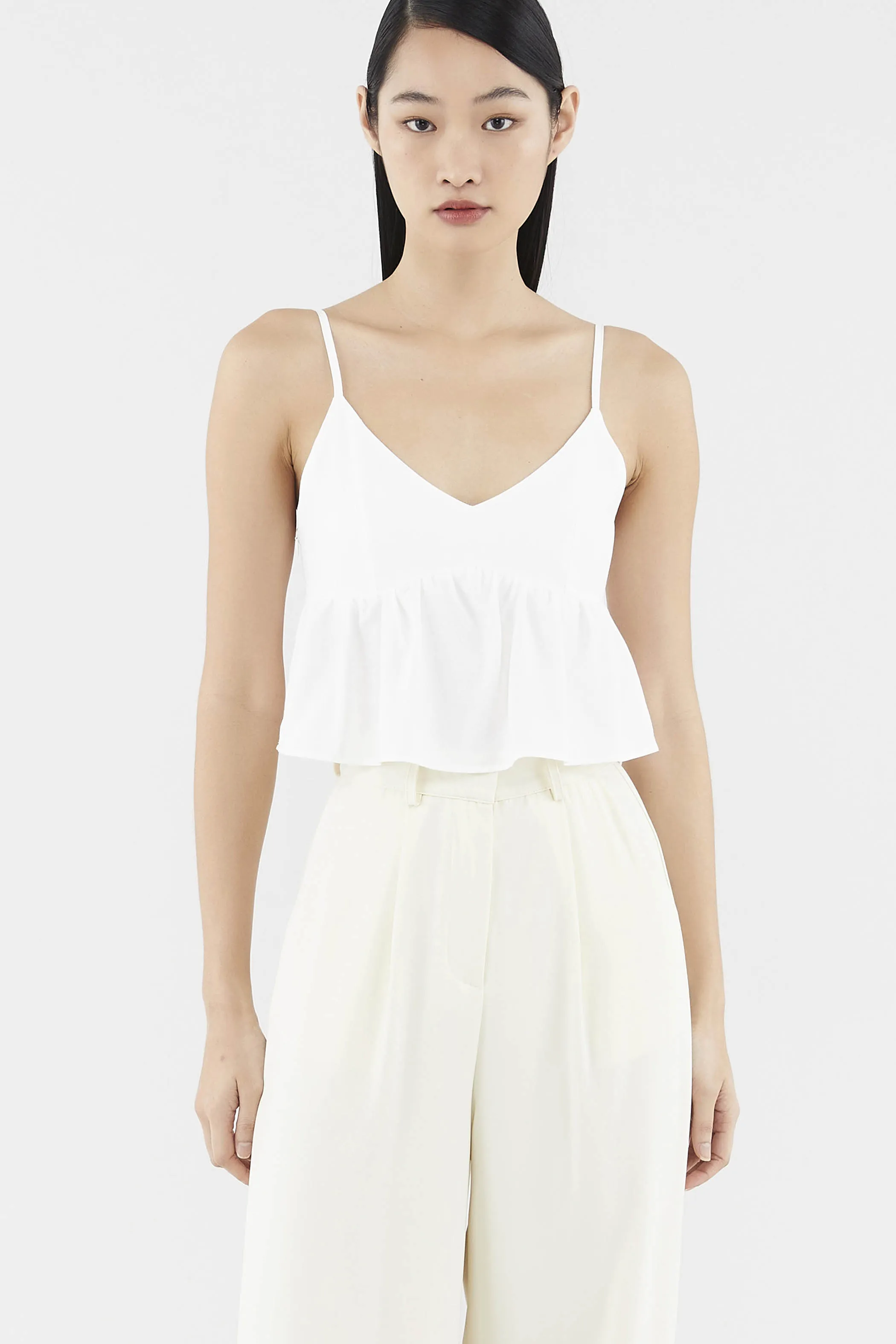 Reeta Peplum Crop Top 