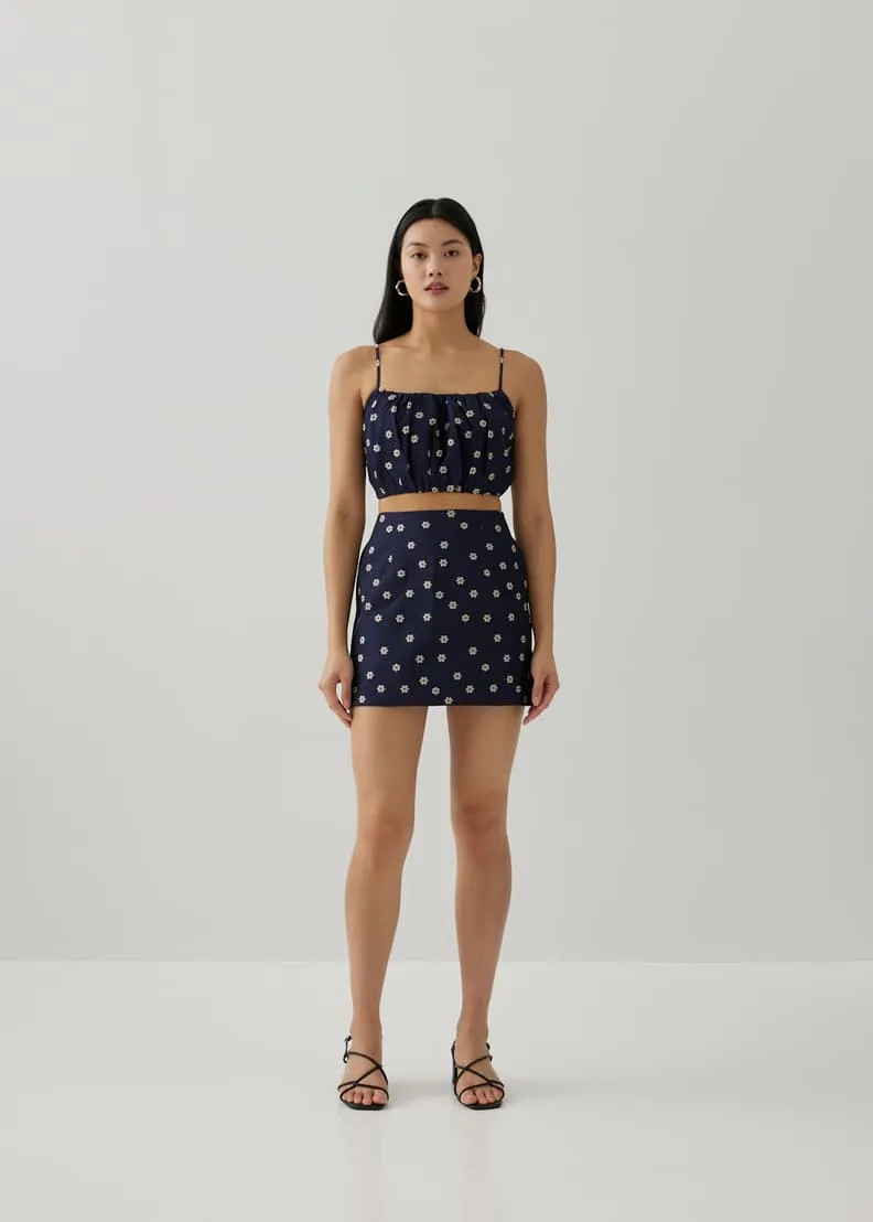 Ronette Jacquard Mini Skirt