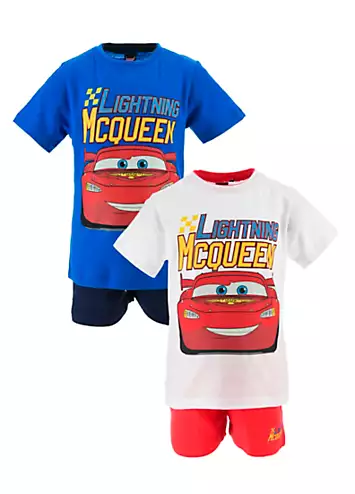 Suncity Kids Pack of 2 Cars Lightning McQueen T-Shirt & Shorts Set | Grattan