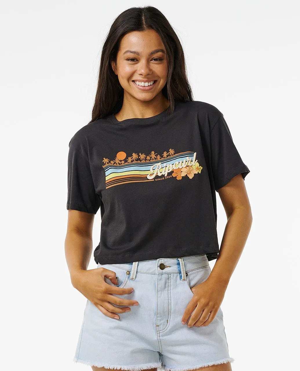 Sunset Crop Tee