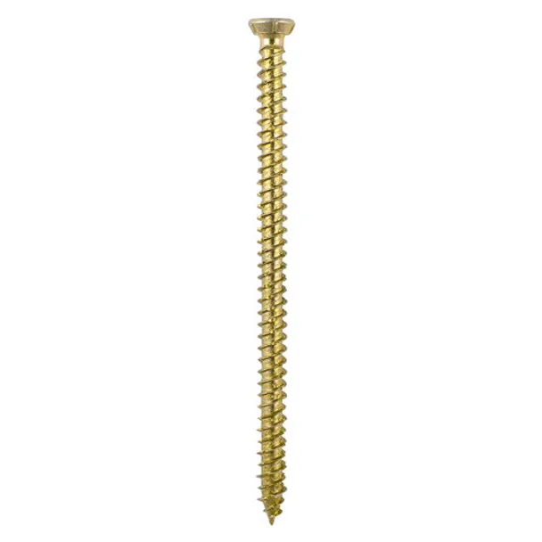Timco Multi-Fix Concrete Screws TX30 ZYP Countersunk Yellow Flat 7.5  x 80mm