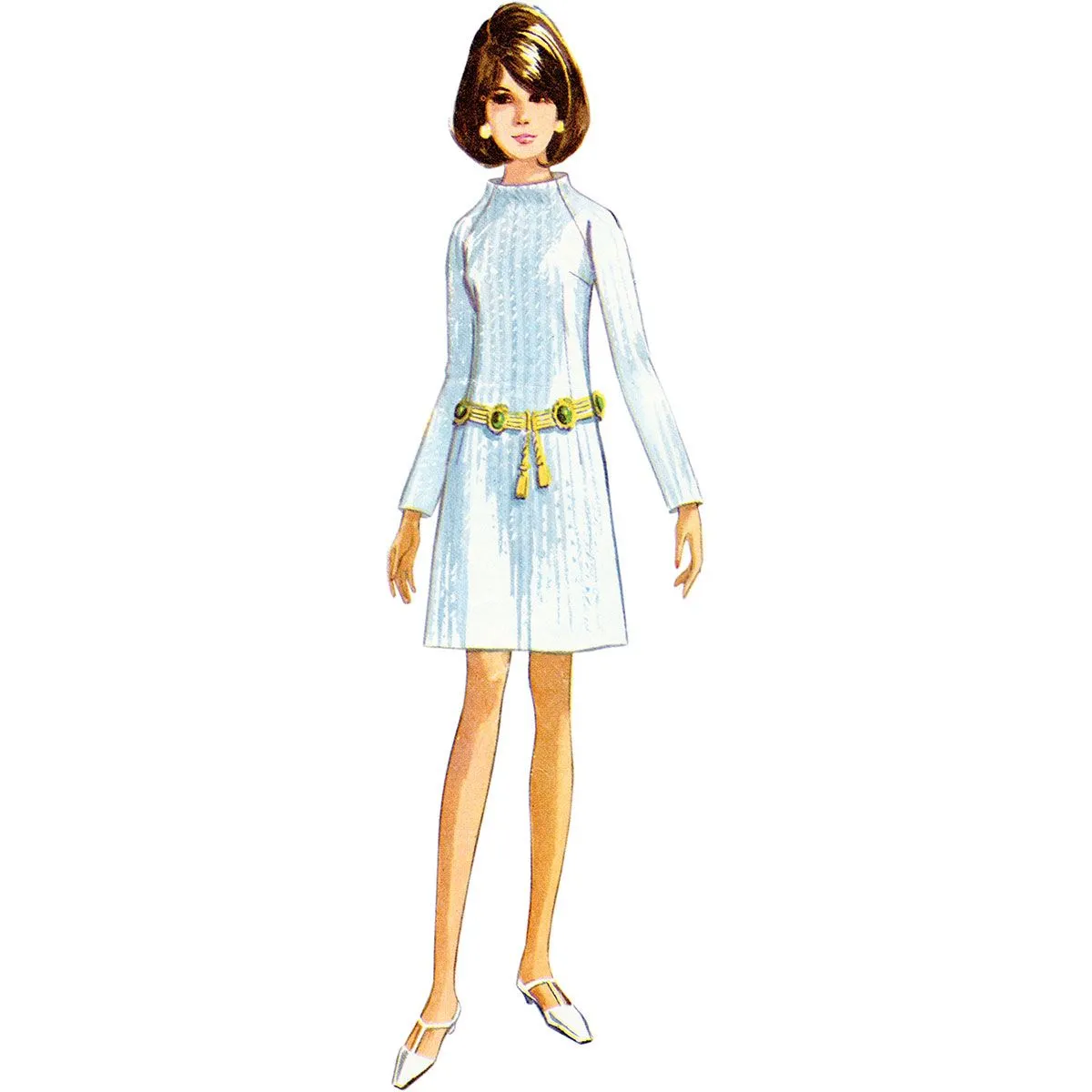 Vintage 1960s Misses Dress in Two Lengths Simplicity Sewing Pattern 9845