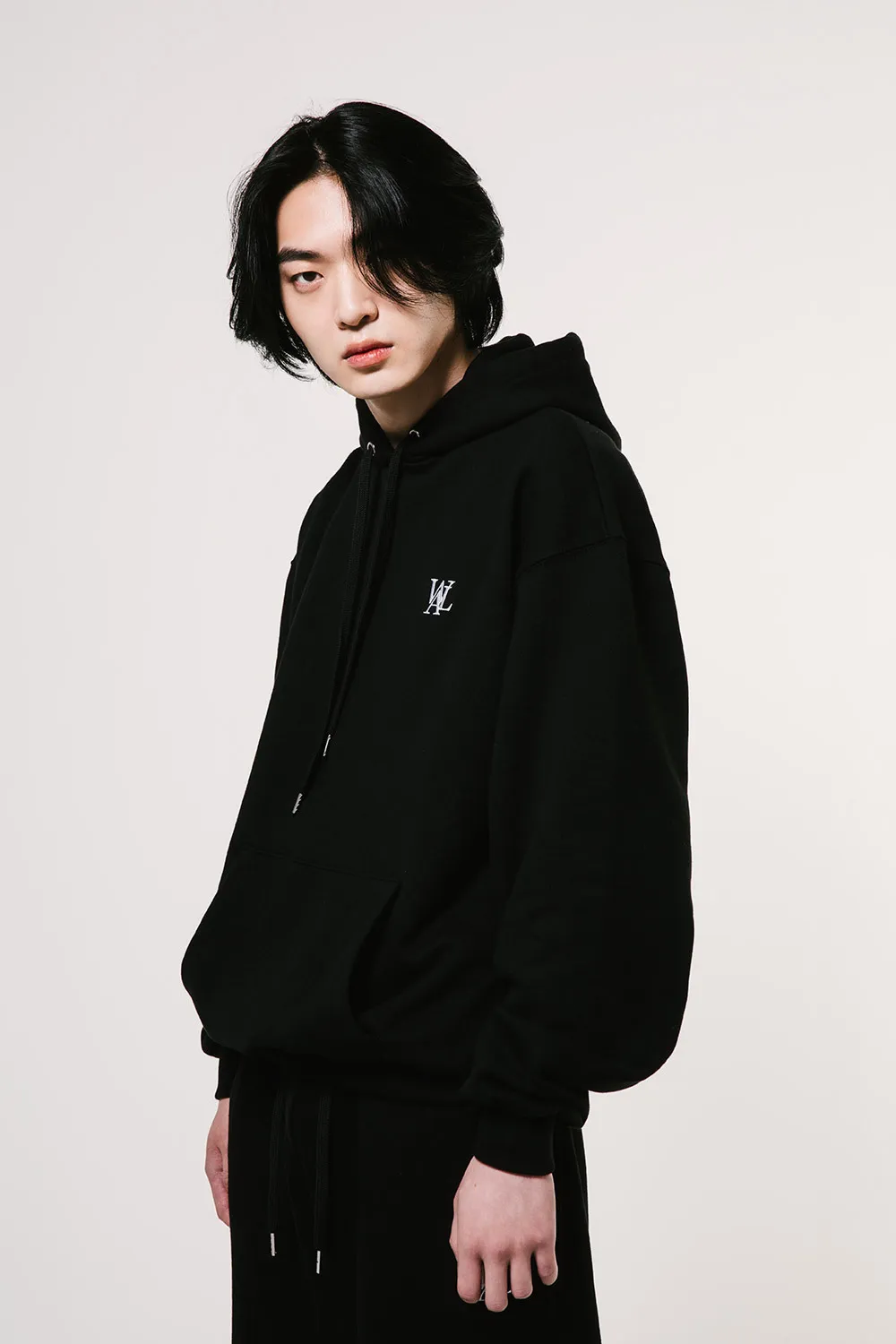 WOOALONG  |Unisex Street Style Long Sleeves Cotton Oversized Logo