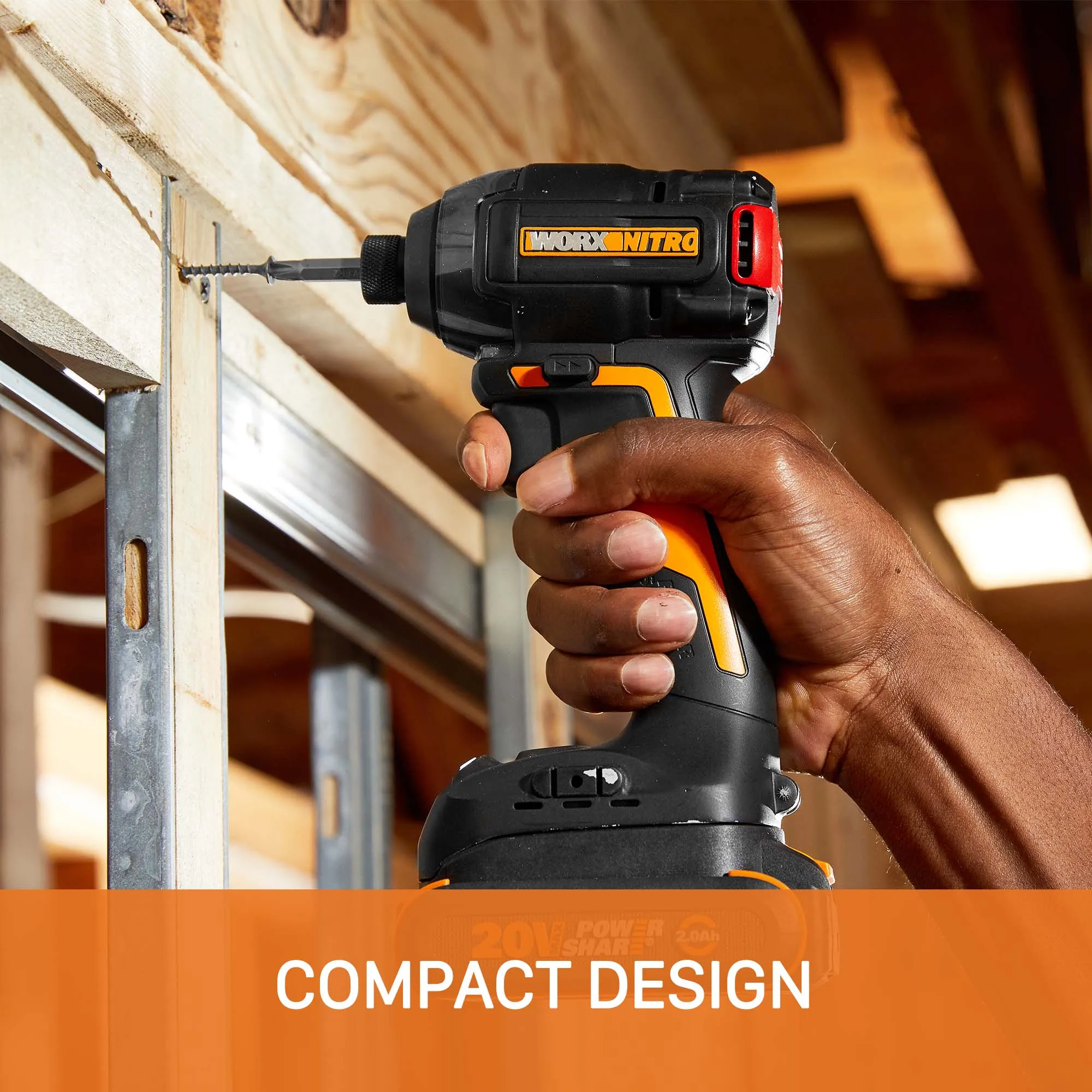 Worx WX265.9 20V Cordless Brushless Impact Driver - Bare